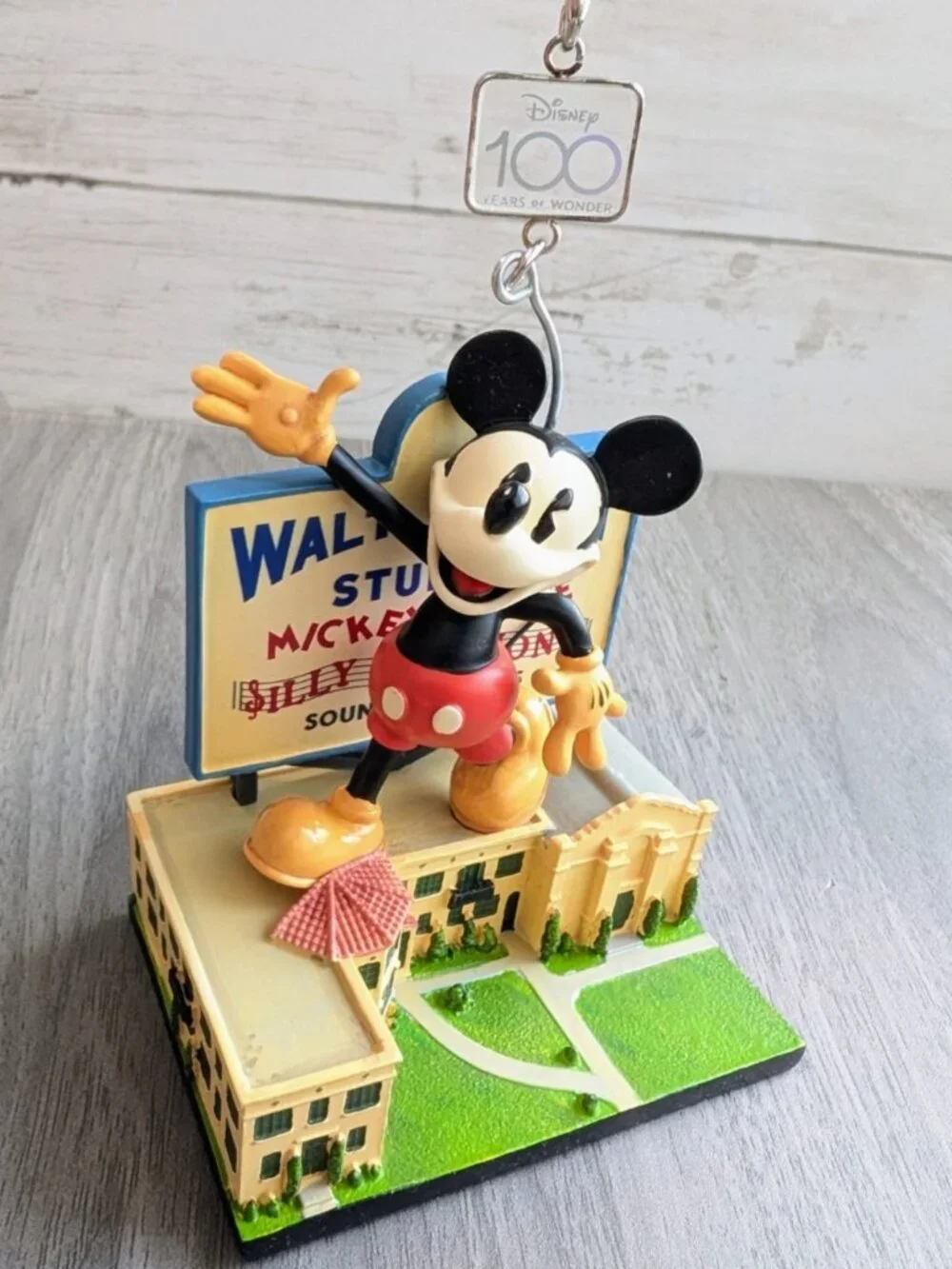 Disney Parks Disney 100 Mickey Mouse Hyperion Studios Sketchbook Ornament NIB